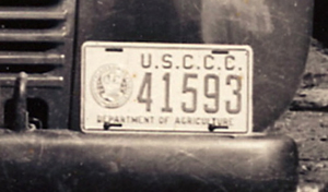 1941 CCC License Plate